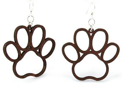 Dog Paw Earrings # 1018