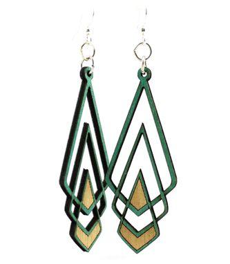 Chevron Deco Earrings # 1039