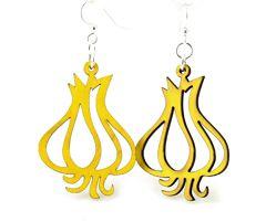Garlic Clove Earrings # 1259