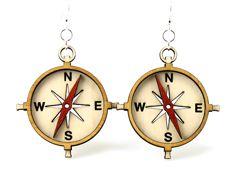 Compass Earrings # 1265