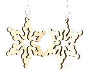 Cloudy Snowflake Earrings # 1283