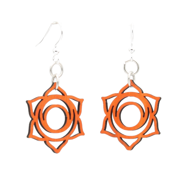 Svadhishthana Chakra Wood Earrings #1635