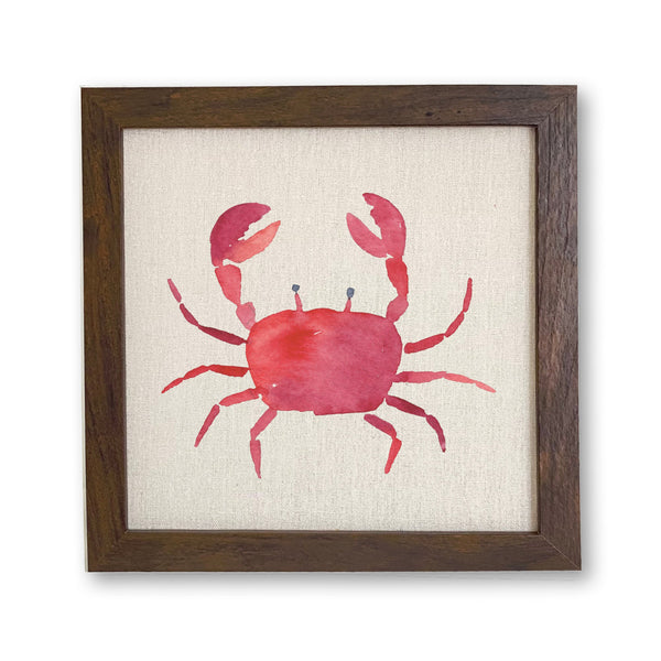 Red Crab - Framed Sign