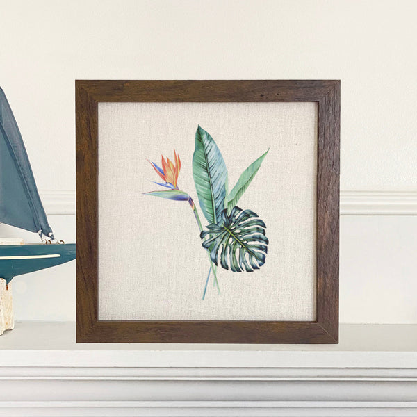 Tropical Plants - Framed Sign