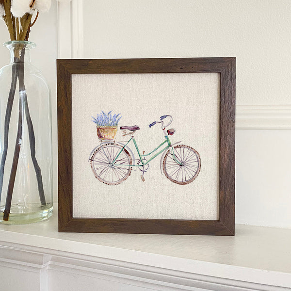 Lavender Bike - Framed Sign