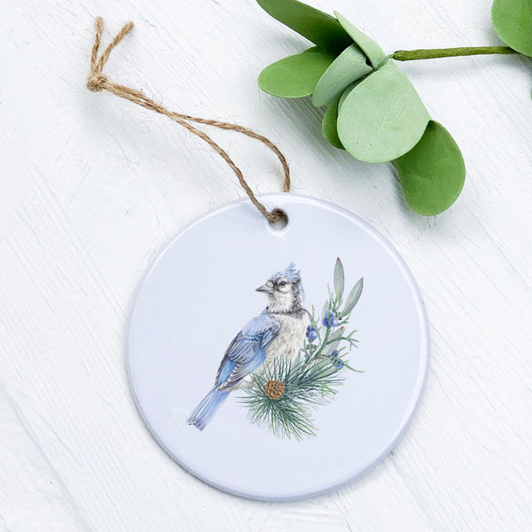 Blue Jay (Fall Birds) - Ornament