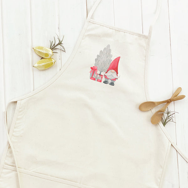 Christmas Gnome with Tree - Women's Apron