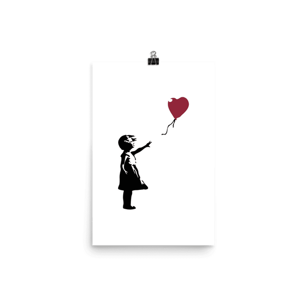 Banksy the Girl With a Red Balloon Artwork Poster