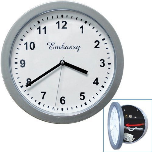 Silver Wall Clock & Safe