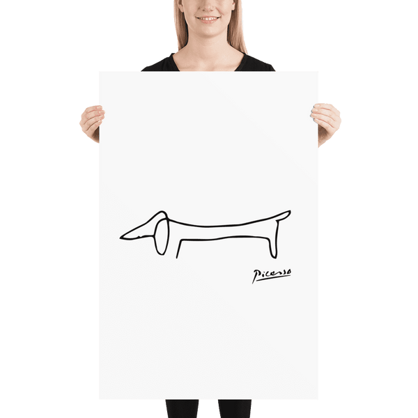 Pablo Picasso Dachshund Dog (Lump) Artwork Poster