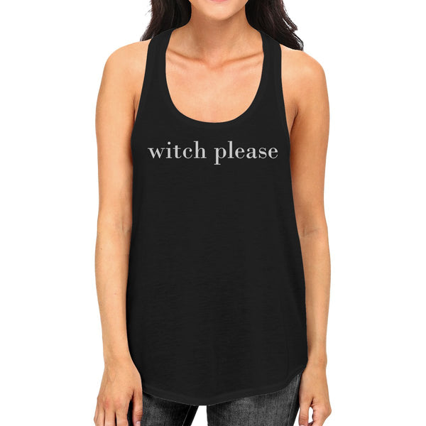 Witch Please Women's Tank Top- Black