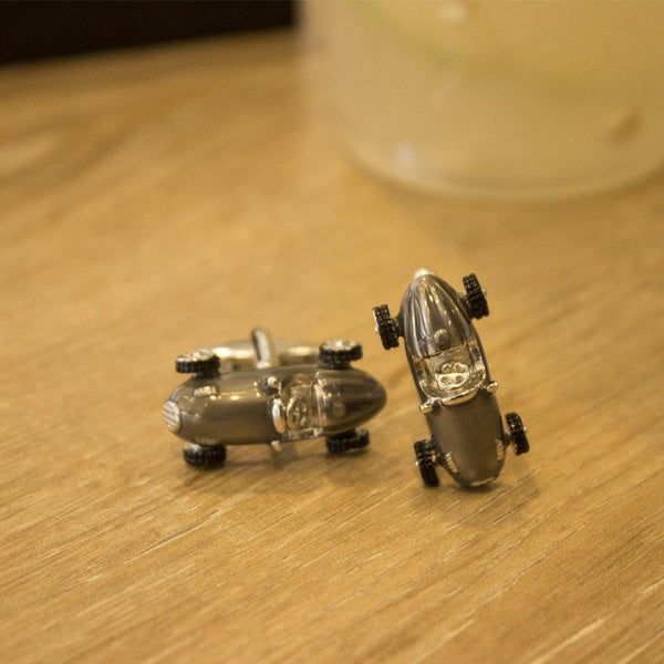 Bronze & Silver Classic Car Cuff Links