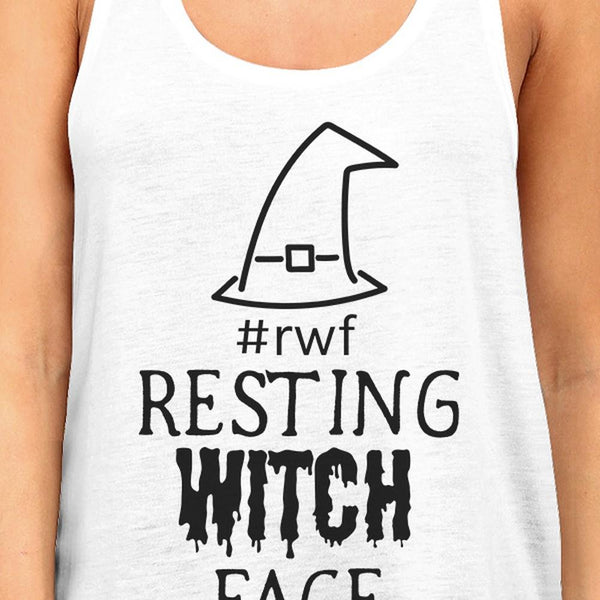 Resting Witch Face Women's Tank Top- White