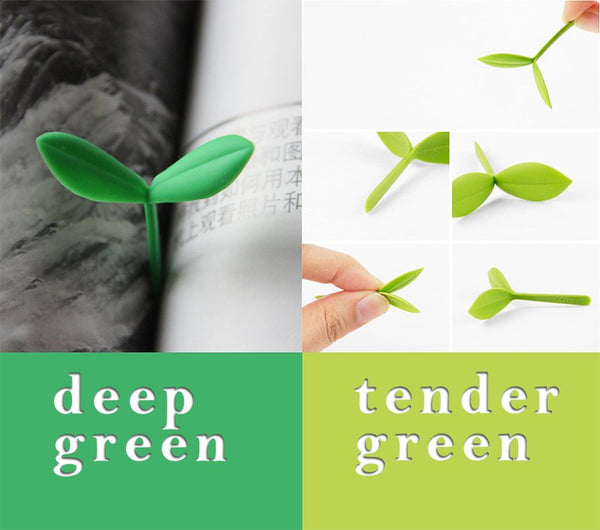 Set of 4 Green Sprout Book Marks