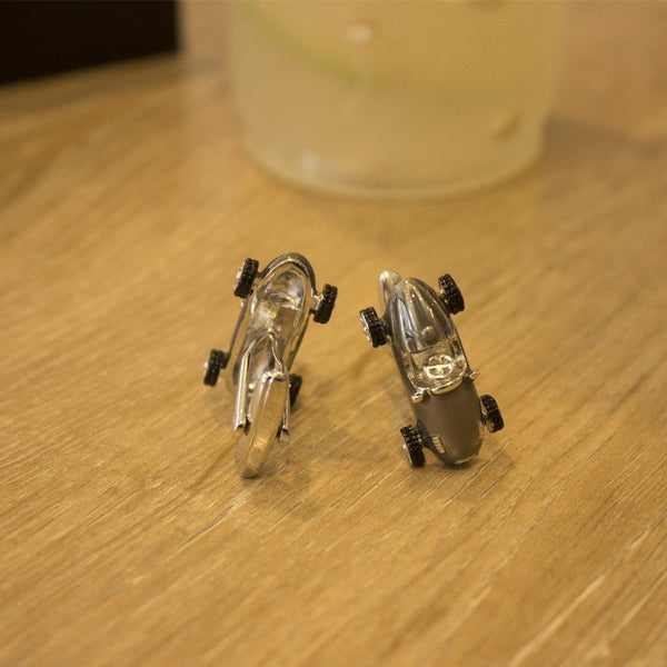 Bronze & Silver Classic Car Cuff Links