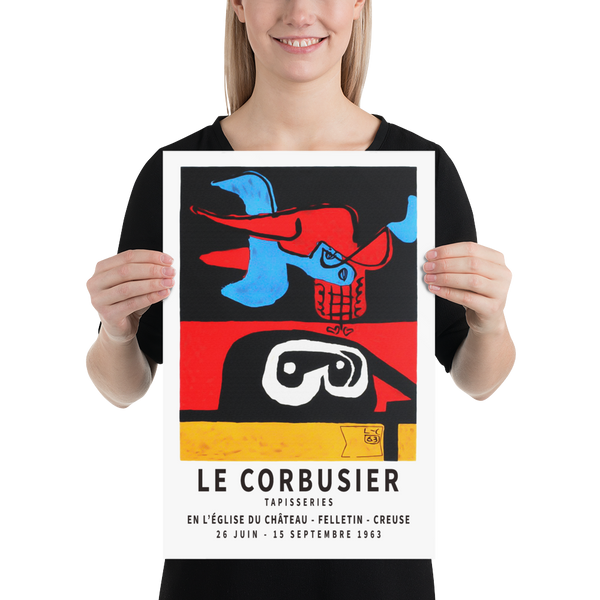 Le Corbusier 1963 Exhibition Artwork Poster