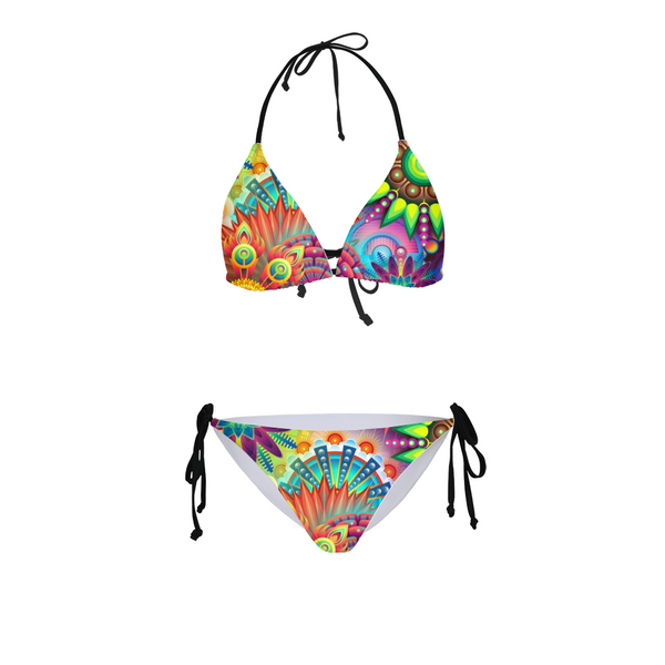 Flower Trip Pattern Bikini