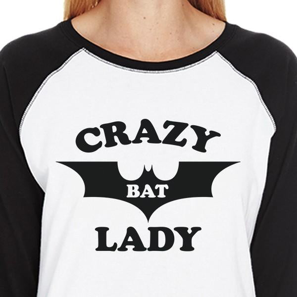Crazy Bat Lady Women's Baseball Tee