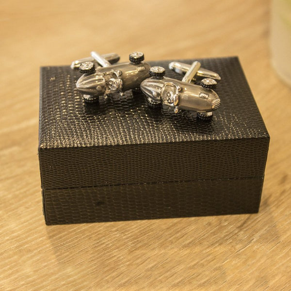 Bronze & Silver Classic Car Cuff Links