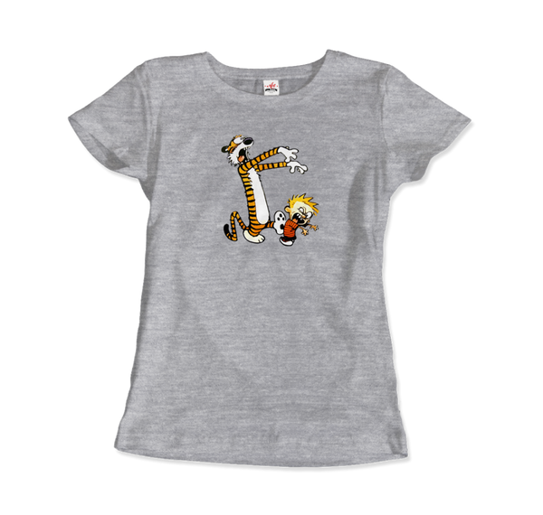 Men's & Women's Calvin and Hobbes Playing Zombies T-Shirt- 2 Colors