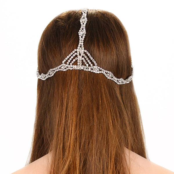 Art Deco Rhinestone Chain Headpiece
