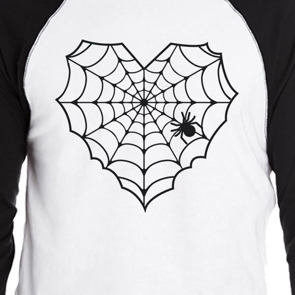 Heart Spider Web Baseball Tee