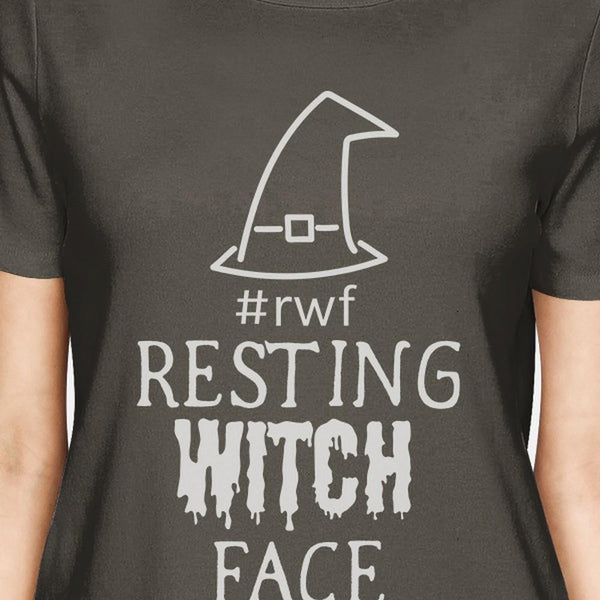 Resting Witch Face Women's T-Shirt- Dark Grey