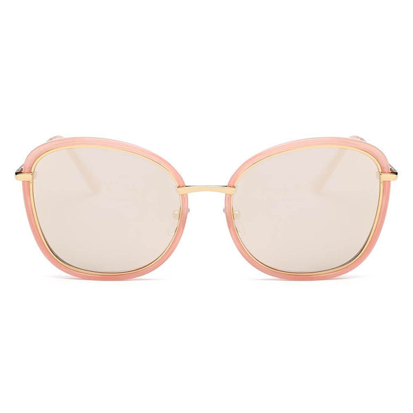 BROOKVILLE | S2003 - Women Round Cat Eye Oversize Sunglasses