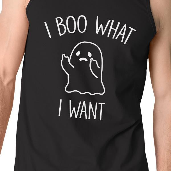 I Boo What I Want Ghost Tank Top- Black