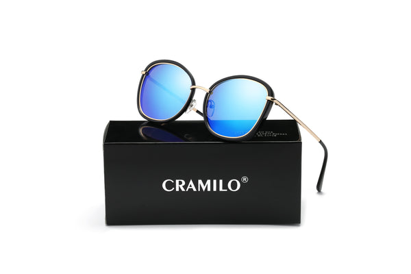 BROOKVILLE | S2003 - Women Round Cat Eye Oversize Sunglasses