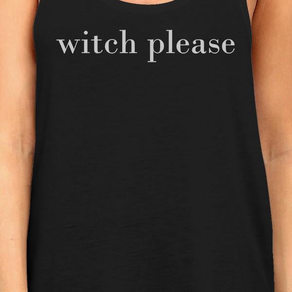 Witch Please Women's Tank Top- Black