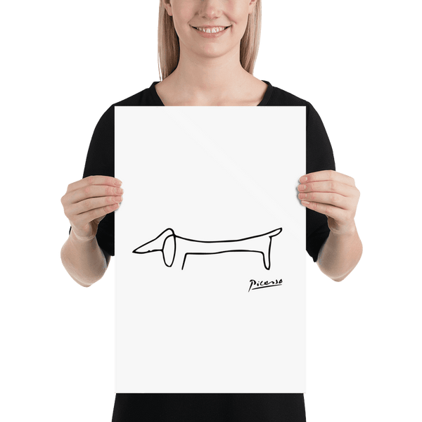 Pablo Picasso Dachshund Dog (Lump) Artwork Poster