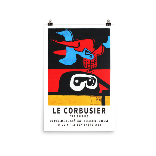 Le Corbusier 1963 Exhibition Artwork Poster