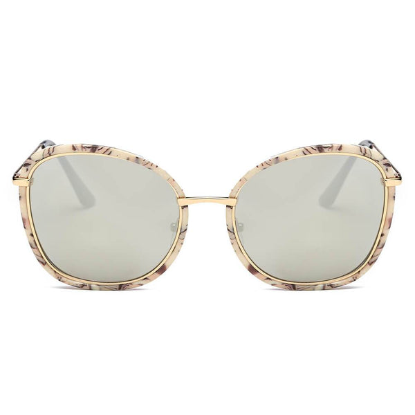 BROOKVILLE | S2003 - Women Round Cat Eye Oversize Sunglasses