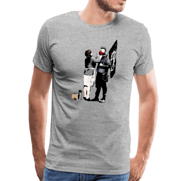Banksy Anarchist Punk and His Mother Artwork T-Shirt