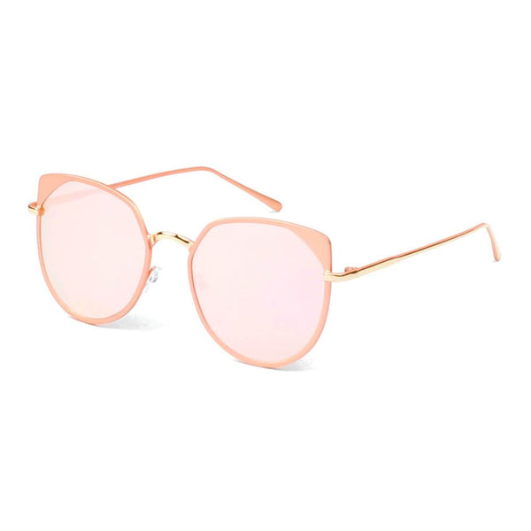 HERSHEY | A17 - Women's Flat Lens Metal Frame Cat Eye Sunglasses