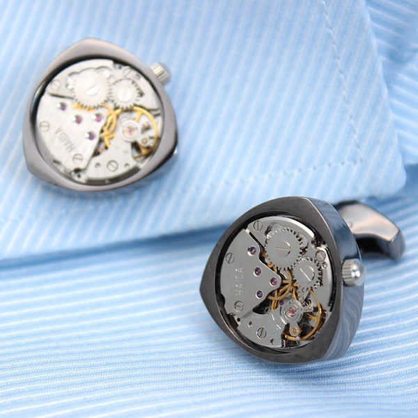 Watch Gears Cuff Links- 3 Colors