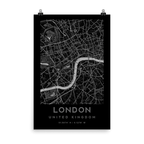London City Map - United Kingdom Poster