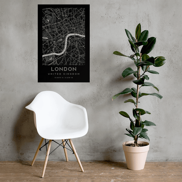 London City Map - United Kingdom Poster