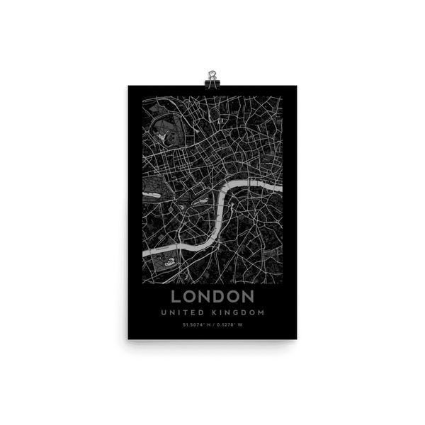 London City Map - United Kingdom Poster