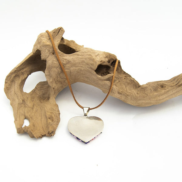 Ocosingo Floral Heart Embroidered Necklace- 2 Styles