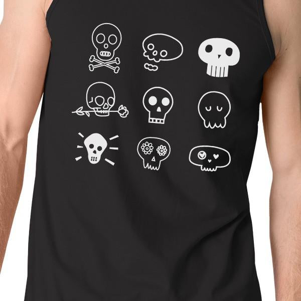 Skulls Tank Top- Black
