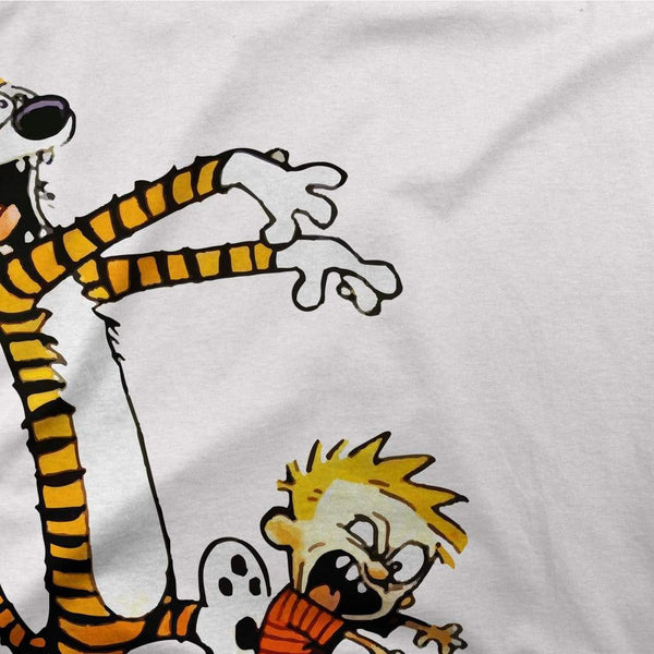 Men's & Women's Calvin and Hobbes Playing Zombies T-Shirt- 2 Colors