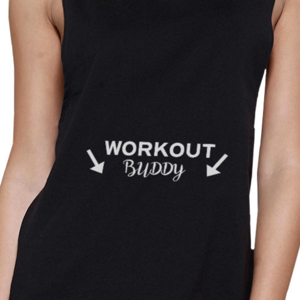 Workout Buddy Muscle Tee- Black