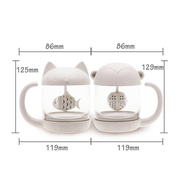 Fish Tea Infuser Cat Mug