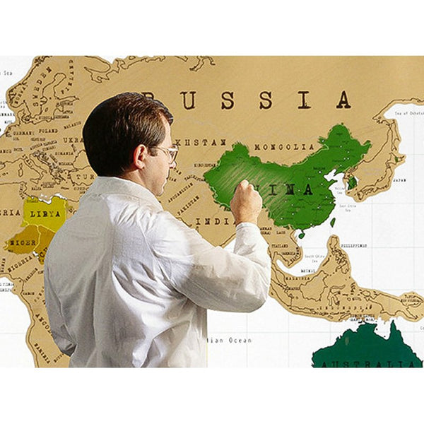 Scratch-Off Map Travel Edition