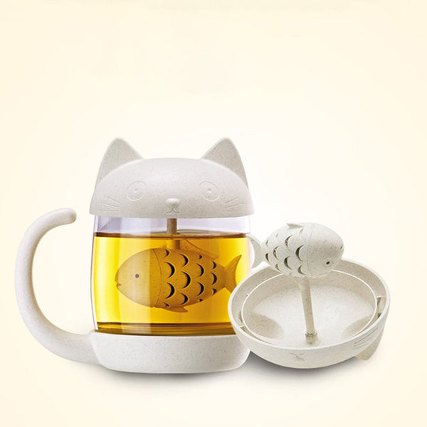 Fish Tea Infuser Cat Mug