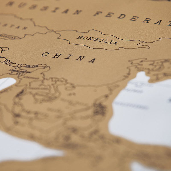 Scratch-Off Map Travel Edition
