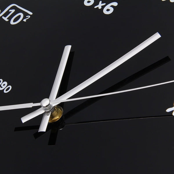 Math Equations Blackboard Clock