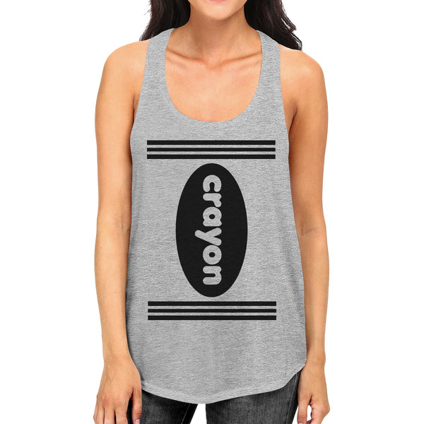 Crayon Women's Tank Top- Heather Grey